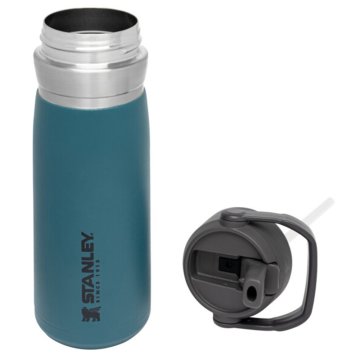 Stanley GO Iceflow Pipetli Paslanmaz Çelik Soğuk Su Termosu 0.65 LT 0,65 LT - Petrol