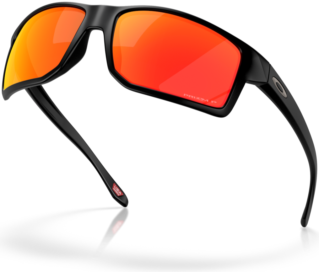 Oakley Gibston XL OMatter Çerçeve Prizm Polarize Lens Erkek Gözlük Siyah Ruby OO9470-0662