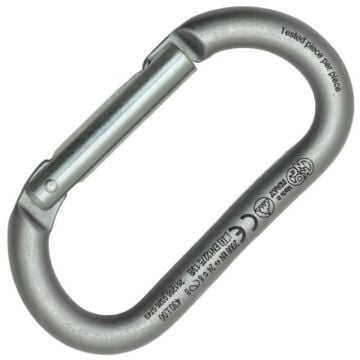 Kong Oval Steel Straight Gate Lunar White Düz Kapılı 24 kN Karbon Çelik Oval Karabina EN 12275/B UIAA 430L00990KK