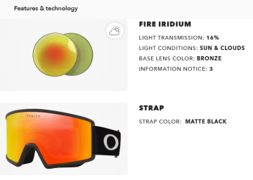 Oakley Target Line L Snow Goggles OMatter Çerçeve Kayak, Snowboard, Kış Dağcığı, Taktik Kar Gözlüğü İridium ANSI Z87.1 - EN 174 - ISO 18527-1 OO7120-03