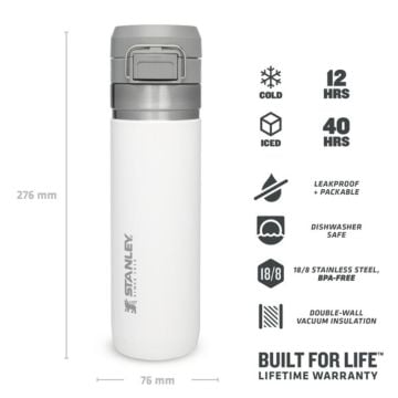 Stanley The Quick Flip Paslanmaz Çelik Termos 0.70 LT Beyaz