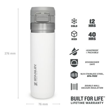 Stanley The Quick Flip Paslanmaz Çelik Termos 0.70 LT Beyaz