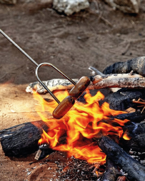 Campout Teleskobik Barbekü Çatalı