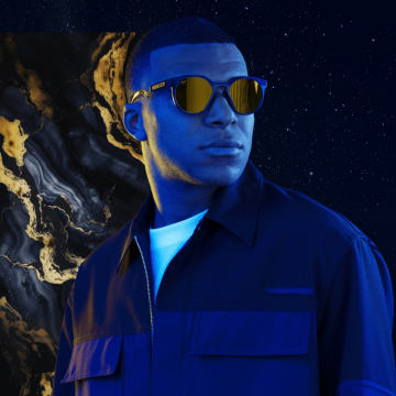 Oakley HSTN Kylian Mbappé Signature Series BiO-Matter Çerçeve Prizm 24K Polarize Lensli Erkek Gözlük OO9242-1152