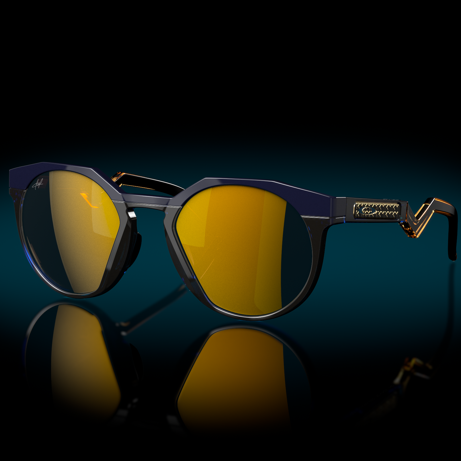 Oakley HSTN Kylian Mbappé Signature Series BiO-Matter Çerçeve Prizm 24K Polarize Lensli Erkek Gözlük OO9242-1152