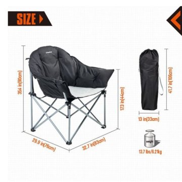 Kingcamp Comfort Sofa Sandalye (Black/Grey)