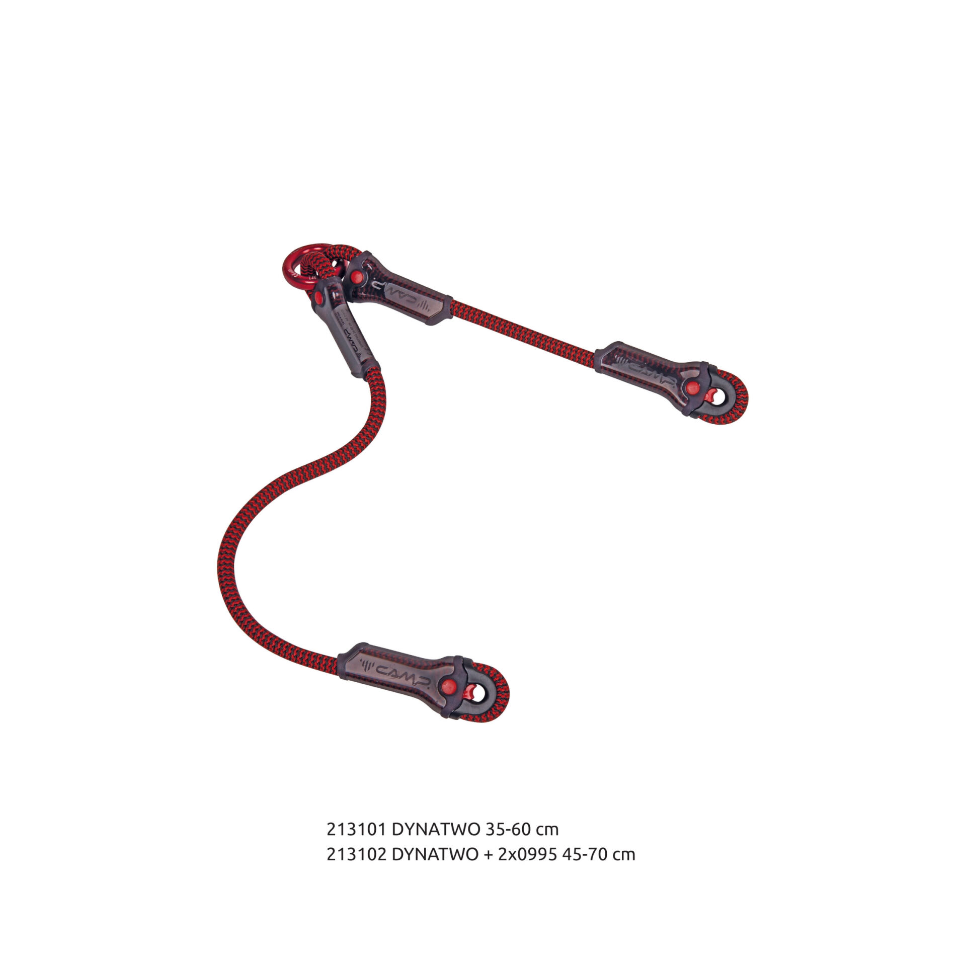 Camp Dynatwo Lanyard 45 - 70 cm 2x0995 Bağlantı Konfigürasyonu EN 354
