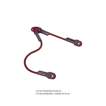 Camp Dynatwo Lanyard 45 - 70 cm 2x0995 Bağlantı Konfigürasyonu EN 354