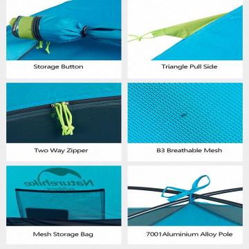NatureHike Sky Lite 2021 3 Kişilik Kamp Çadırı (NH18Z033-P) Yeşil MZ