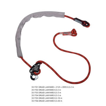 Camp Druid Konumlandırıcı Druid Lanyard 0.5 - 10 m EN 358 EN 353-2 EN 12841 EN 795 EN 341