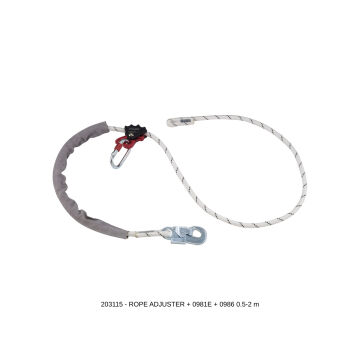 Camp Rope Adjuster Ayarlanabilir Konumlandırma Lanyardı 0.5 - 5 m EN 358