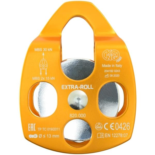 KONG Extra Roll 30KN Tekli Makara – EN 12278 | UIAA Onaylı Alüminyum Makara