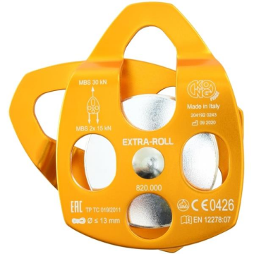 KONG Extra Roll 30KN Tekli Makara – EN 12278 | UIAA Onaylı Alüminyum Makara