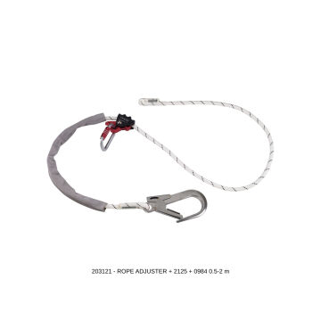 Camp Rope Adjuster Ayarlanabilir Konumlandırma Lanyardı 0.5 - 20 m EN 358