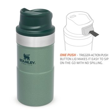 Stanley Klasik Trigger-Action Termos Bardak 0.25 LT 0,25 LT - Yeşil