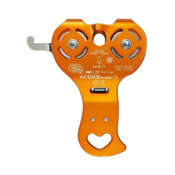 KONG Zip Evo Hook Tandem Macera Park ve Zipline Makarası – EN 12278 | EN 17109