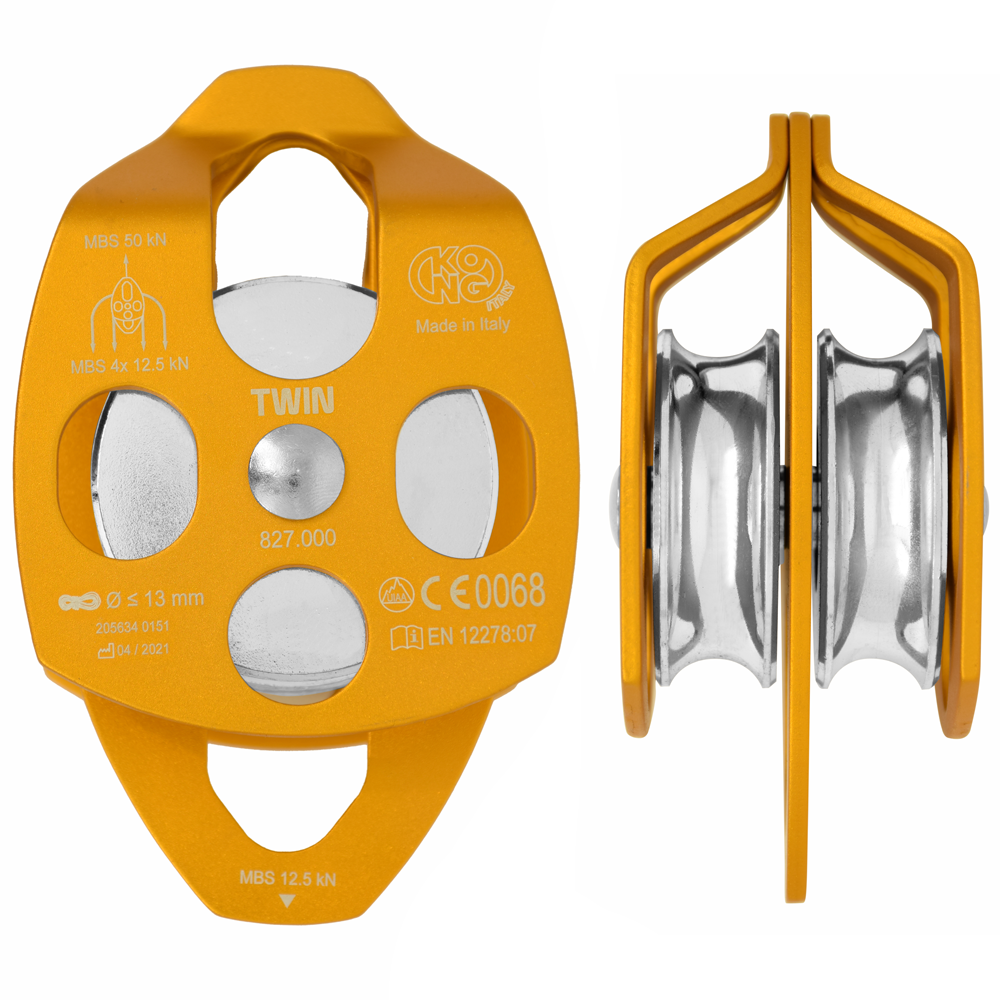 KONG Twin 50KN Çiftli İkiz Makara – EN 12278 | UIAA