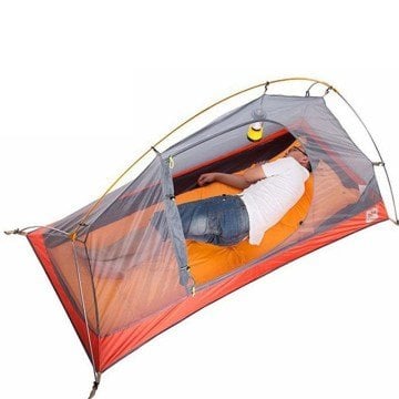NatureHike Romin Ultralight Tek Kişilik Çadır NH18A095-D Spider Mavi + Zemin Matı Dahil