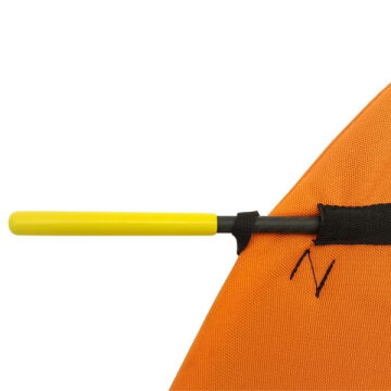 Kong VAR Siyah/Turuncu Helikopter Kurtarma Anti Rotasyon Kanadı Cordura Karbon 871140001KK