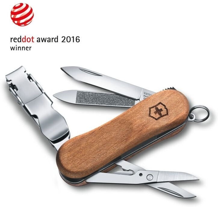 Victorinox 0.6461.63 NailClip Wood 580 Tırnak Makaslı Çakı