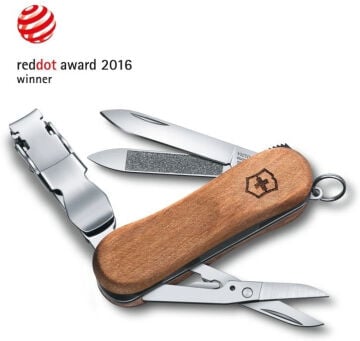 Victorinox 0.6461.63 NailClip Wood 580 Tırnak Makaslı Çakı