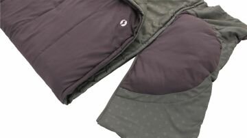 Outwell Contour Dark Purple Yazlık ve Kışlık Taraflı -13°C 1500gr Geniş Uyku Tulumu