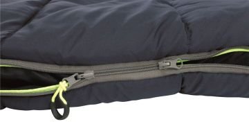Outwell Contour Lux Deep Blue Yazlık ve Kışlık Taraflı -19°C 1700gr Geniş Uyku Tulumu Sağ Fermuar
