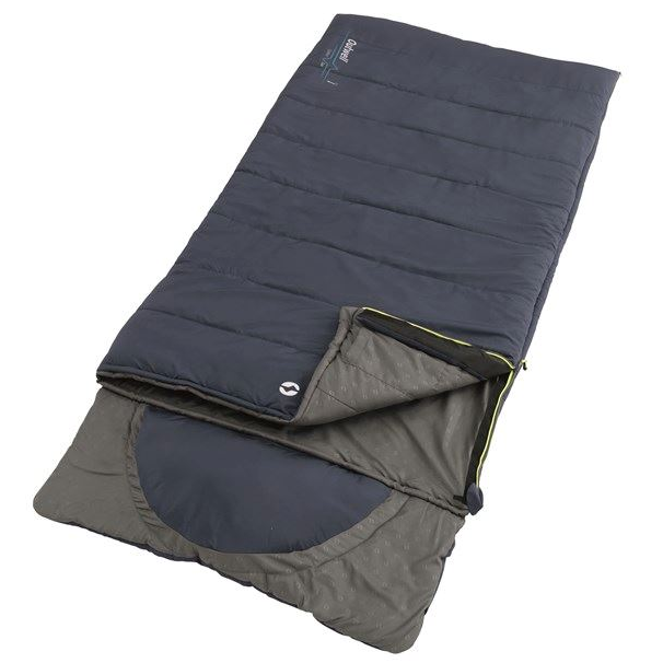 Outwell Contour Lux Deep Blue Yazlık ve Kışlık Taraflı -19°C 1700gr Geniş Uyku Tulumu Sağ Fermuar