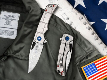 Böker Plus P-51 Damast Kılıflı Çakı