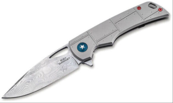 Böker Plus P-51 Damast Kılıflı Çakı