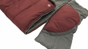 Outwell Contour Lux Red Yazlık ve Kışlık Taraflı -19°C 1700gr Geniş Uyku Tulumu