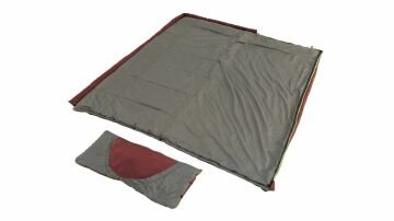 Outwell Contour Lux Red Yazlık ve Kışlık Taraflı -19°C 1700gr Geniş Uyku Tulumu