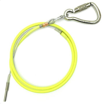 Kong Static Discharge 2,5 m Helikopter Vinci Statik Elektrik Deşarj Hattı Twist Lock Paslanmaz Çelik Konnektör 9VP000017KK