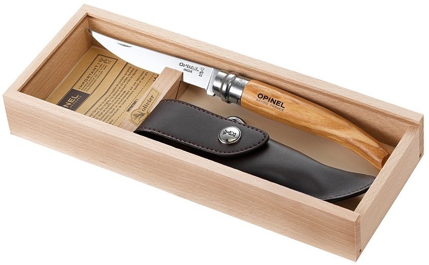 Opinel Inox Zeytin 10 No Fleto Kutulu Çakı (001090)