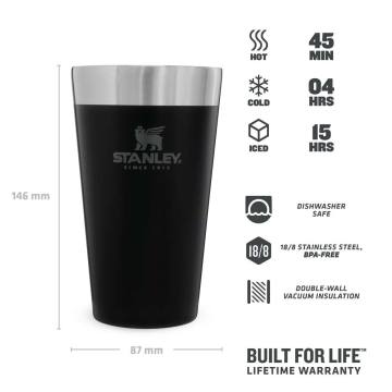 Stanley Adventure Vakumlu Yalıtımlı Termos Bardak 0.47 Lt Siyah