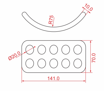 KONG Rally Bent – 10 Delikli Eğilimli Yüzey Sürtünme Engelleyici İp Koruyuculu İp Dağıtım Plakası – CEN TS 16415 | UIAA