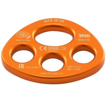 KONG 3RIG – 3 Delikli İp Dağıtım Plakası 36KN | CEN TS 16415 – EAC – UIAA 130 V1