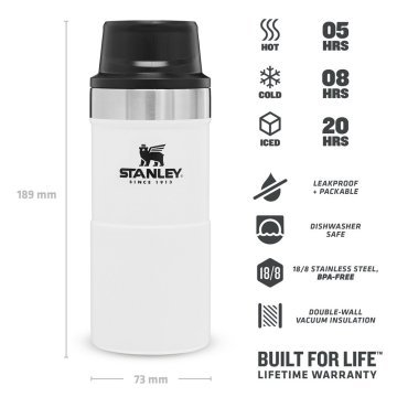 Stanley Klasik Trigger-Action Seyahat Bardağı 0.35 Lt 0,35 LT - Beyaz