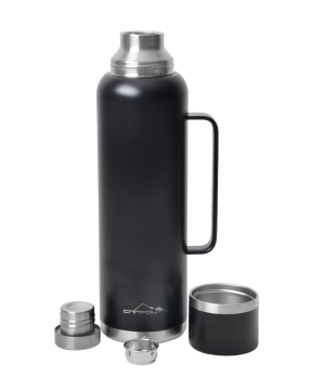 Campout Çift  Katmanlı Termos 1500 ML Siyah