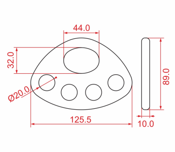 KONG 4RIG – 4 Delikli İp Dağıtım Plakası 36KN | CEN TS 16415 – EAC – UIAA 130 V1