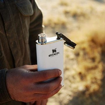 Stanley Klasik Paslanmaz Çelik Cep Matarası 0.23 Lt- Beyaz