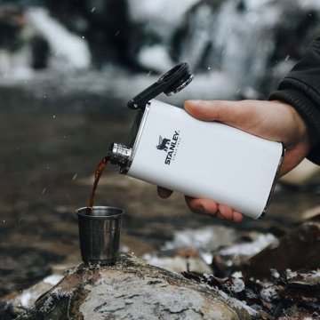 Stanley Klasik Paslanmaz Çelik Cep Matarası 0.23 Lt- Beyaz