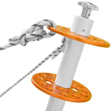 Kong Discorig Turuncu Çoklu Ankraj ve Dağıtım Plakası 6 Kullanıcılı Alüminyum EN 795/A CEN/TS 16415 UIAA 130 V1 864O18400KK