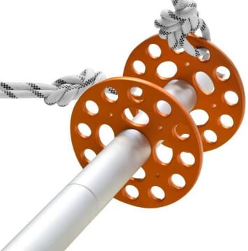 Kong Discorig Turuncu Çoklu Ankraj ve Dağıtım Plakası 6 Kullanıcılı Alüminyum EN 795/A CEN/TS 16415 UIAA 130 V1 864O18400KK