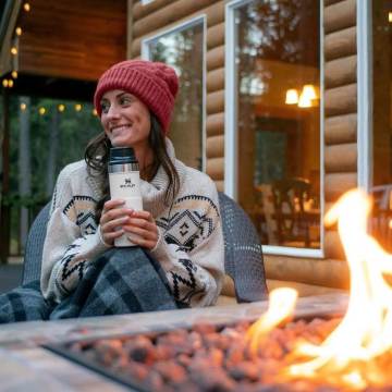 Stanley Klasik Trigger-Action Seyahat Bardağı 0.47 Lt 0,47 LT - Beyaz