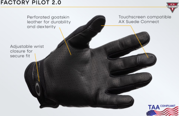 Oakley Factory Pilot 2.0 Glove TAA Compliant Black Taktik Eldiven FOS900167-001