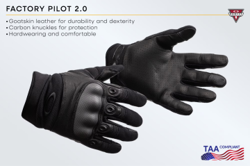 Oakley Factory Pilot 2.0 Glove TAA Compliant Black Taktik Eldiven FOS900167-001
