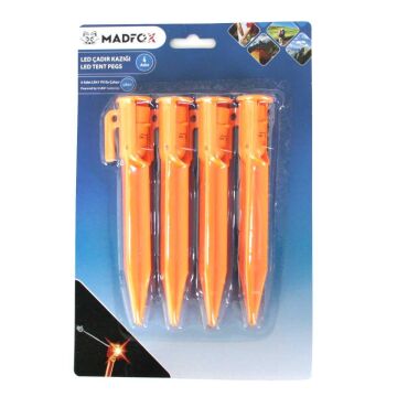 Madfox Led Işıklı Çadır Kazığı 15cm 4Pcs MZ