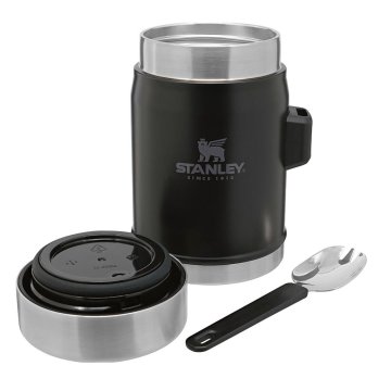 Stanley Klasik Paslanmaz Çelik Yemek Termosu Kaşıklı 0,40 LT 0,40 LT - Siyah