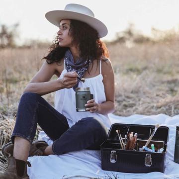 Stanley Klasik Paslanmaz Çelik Yemek Termosu Kaşıklı 0,40 LT 0,40 LT - Yeşil